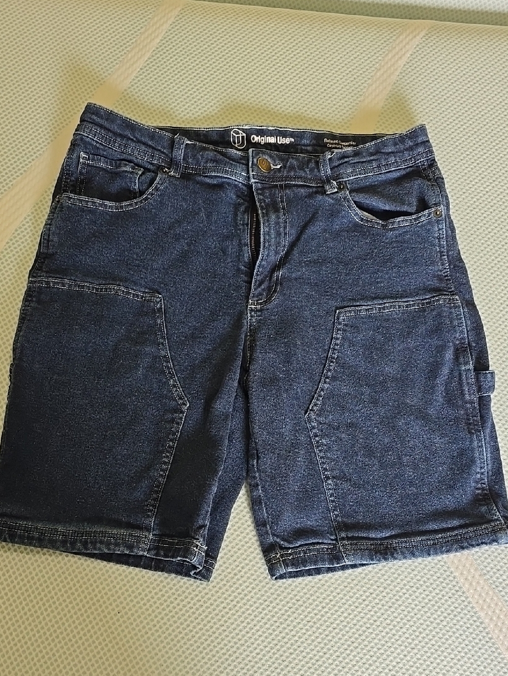 Original Use Indigo Rekaxed Caroentet Denim Shorts - Waist 34